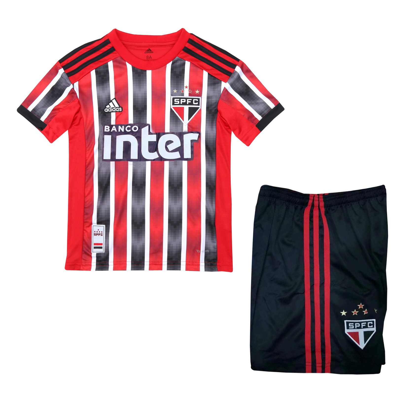 São Paulo Trikot Auswarts Kinder 2019-20 Rote Fussballtrikots Günstig